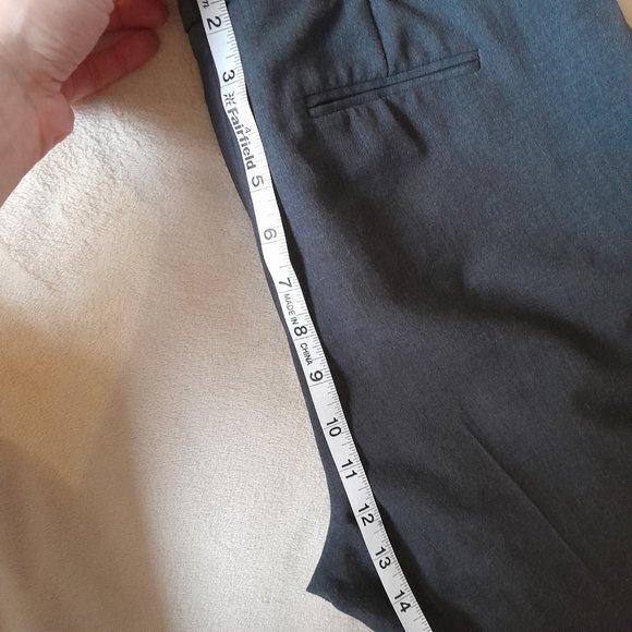 4/$20 sale Calvin Klein Stretch Dress Pants Straight Leg Trouser EUC Grey - Picture 6 of 7